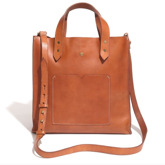 Madewell Handbags - MADEWELL | Tan Leather Berkeley Crossbody Purse